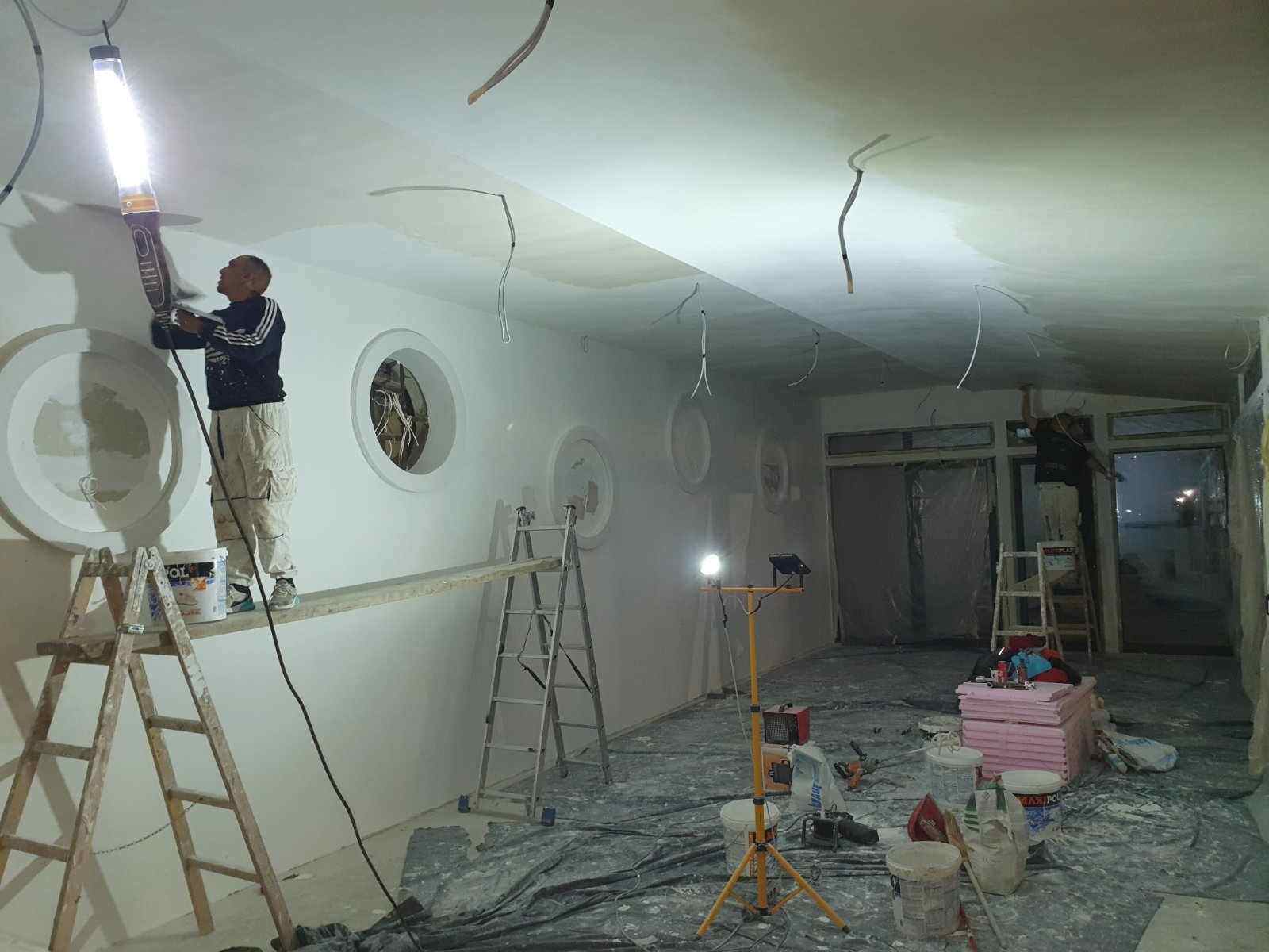 Postavljanje gipsanih ploča u sobi